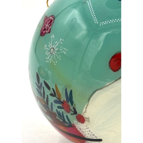 Pier 1 Imports Li Bien Glass Christmas Ornament Santa 2019‎ Hand Painted NWT Box - Picture 11 of 16
